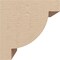 Ekena Millwork 5"W x 5"D x 5"H Wide Alpine Rough Cedar Woodgrain TimberThane Corbel, Primed Tan CORUR05X05X05ALPRCPR - alternate 2